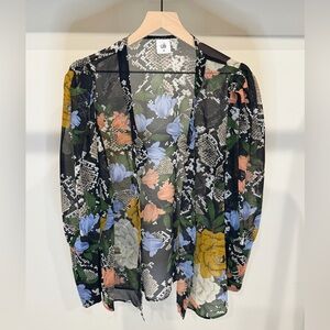 Cabi Floral Sheer Kimono